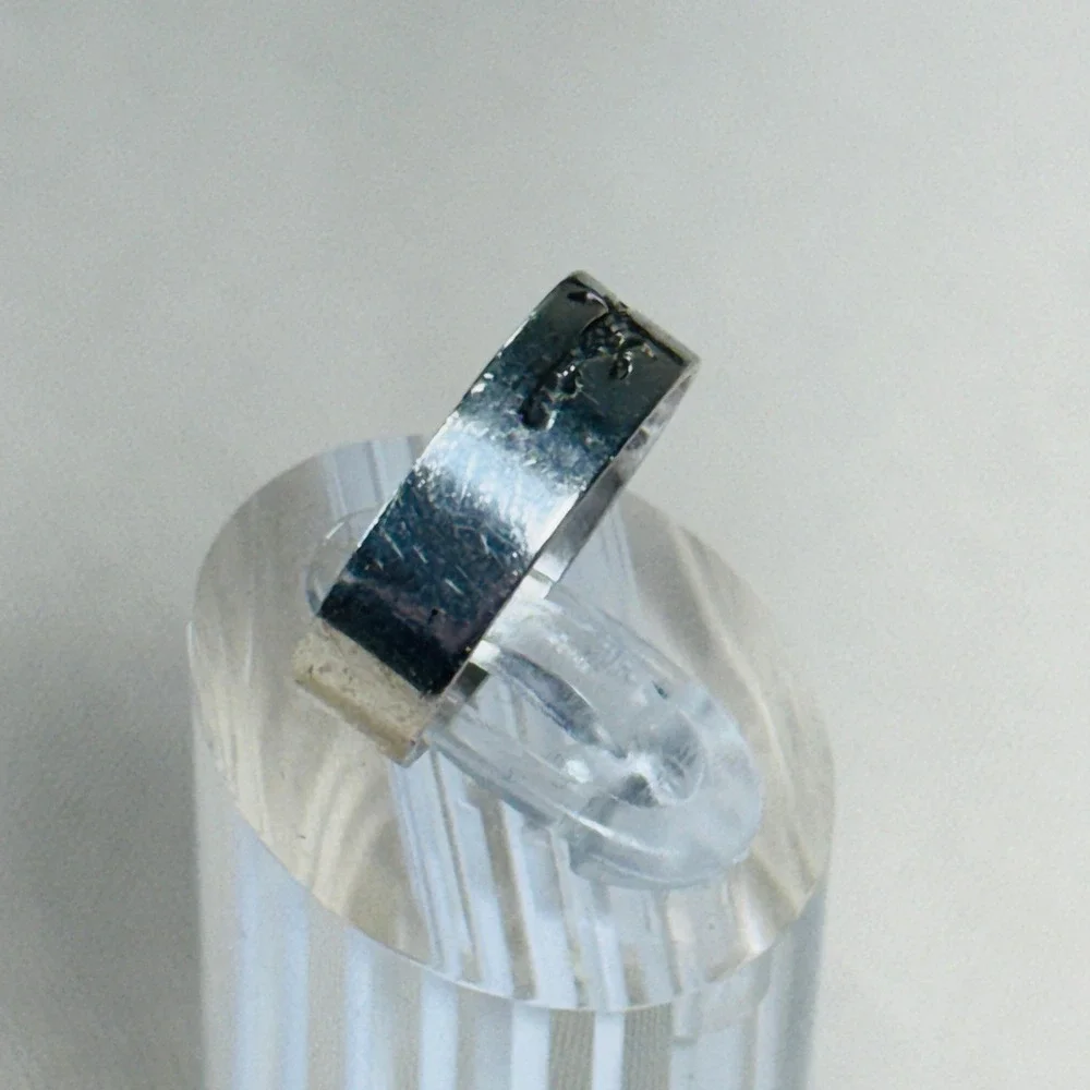 Sterling Silver Roadrunner Etched Band Ring Size 6.5 Southwest